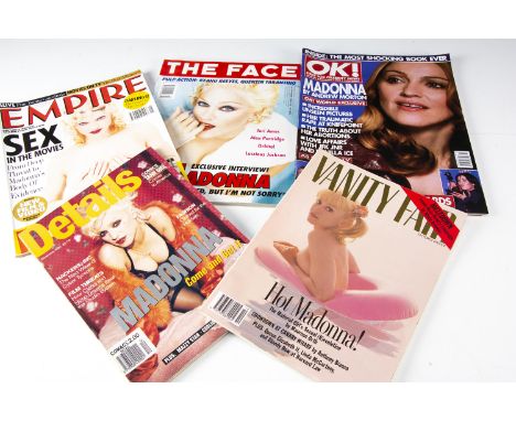 Madonna Magazines / Cuttings. approximately fifty Magazines and Newspapers featuring Madonna including GQ, The Face, Q, Elle,