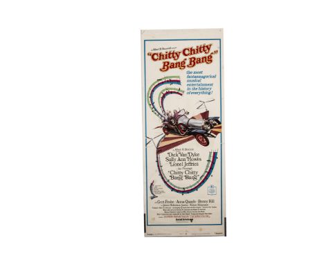 Chitty Chitty Bang Bang Insert Poster, US Insert poster for the film starring Dick Van Dyke - unrolled and measures 36" by 14