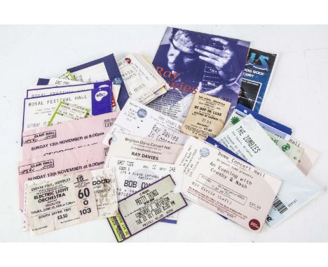 Rock Concert Tickets, approximately fifty-five concert tickets of mainly Rock gigs from the 1990s onwards with a few earlier,