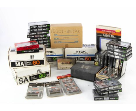 Sealed TDK Cassette Tapes,  large number of mainly Sealed TDK Cassette tapes comprising thirteen Golden SD, twenty MA-60, ten