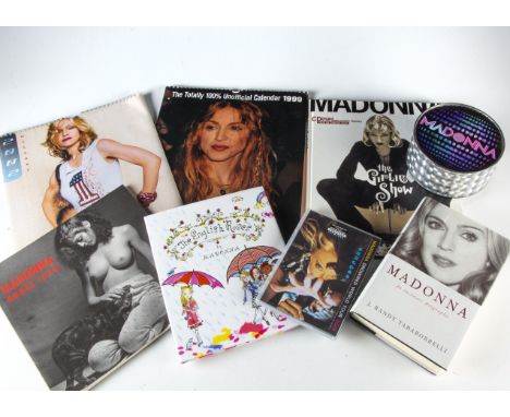 Madonna Memorabilia / CDs, large collection comprising approximately ten Books (including Nudes 1979 and The Girlie Show), ap