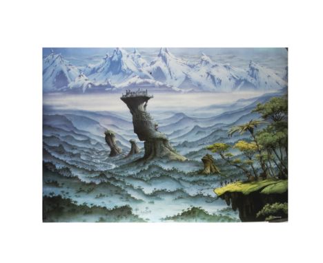Rodney Matthews Posters, eight Rodney Matthews posters, some used for album covers comprising Mirador, Stronghold, Sanctuary,