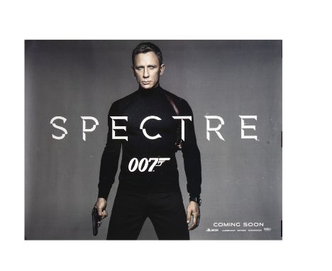James Bond / Spectre (2015) Quad Poster, UK Quad Poster (teaser) for the 2015 entry into the Bond canon - rolled with a few l