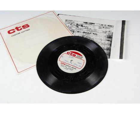 Elvis Presley Acetate, Rock-A-Hula Baby Sessions / Soldier Boy Sessions - 1980s Double Sided 10" 33 1/3 Acetate cut by CTS - 