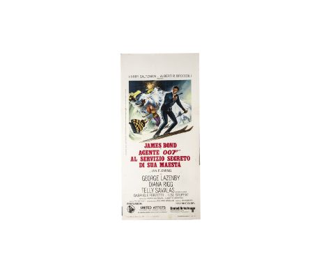 James Bond / On Her Majesty's Secret Service (1969) Film Poster, Italian Locandina Poster for Al Servizio Segreto Di Sua Maes