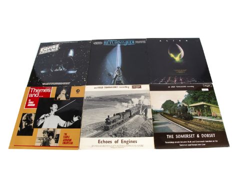 Soundtrack / Railwayana LPs, approximately seventy albums of mainly Film and TV Soundtracks, Railway Recordings and Sound Eff