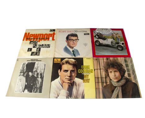 Sixties LPs, approximately twenty-five albums and a Box Set of mainly Sixties artists including Bob Dylan, Buddy Holly, Eddie