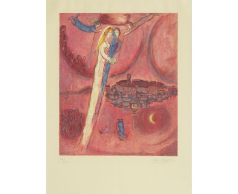 After Marc Chagall (1887-1985) by Charles Sorlier (1921-1990)Le Cantique des Cantiques (Sorlier CS 47) Lithograph in colours,
