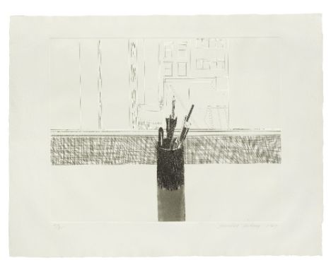 David Hockney R.A. (British, born 1937)Still Life (Scottish Arts Council 111; M.C.A. Tokyo 108) Etching with aquatint, 1969, 