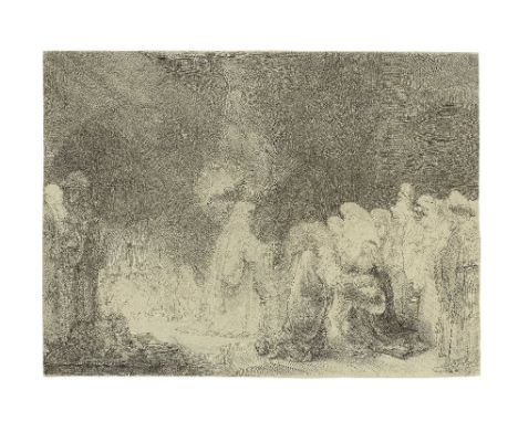 Rembrandt Harmensz van Rijn (Dutch, 1606-1669)The Presentation in the Temple: Oblong Plate (Bartsch 49; New Hollstein 184) Et
