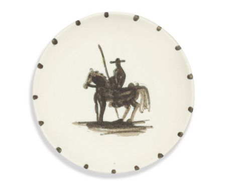 Pablo Picasso (Spanish, 1881-1973)Picador (Ramié 160) stamped and marked Madoura Plein Feu/Edition Picasso/Edition Picasso (u