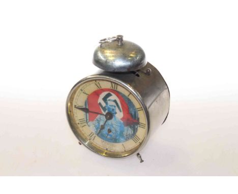 Nazi alarm clock, dial marked Nurnberg 1923-1933
