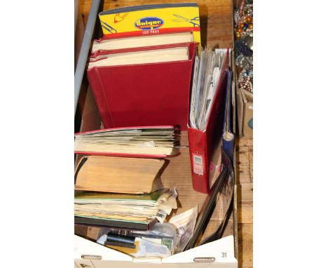 Box of stamps and first day covers