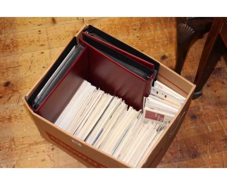 Large collection of GB first day covers in three albums and loose