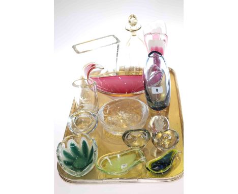 Collection of Scandinavian art glass including Flygsfors