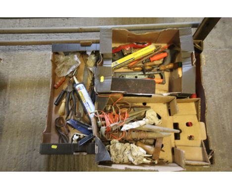 Four boxes of various tools 