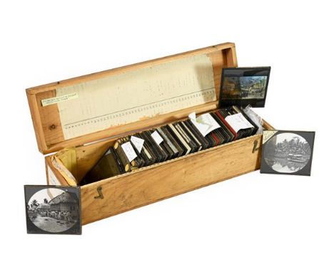 A Mixed Collection of Sixty Nine Early 20th Century Magic Lantern Slides, from various series including ''The Cannibal Island