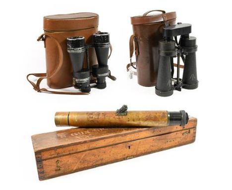 A Pair of Second World War CF41 x8 Binoculars by Barr &amp; Stroud, A.P.No. 1900A, serial number 29368, with adjustable lense