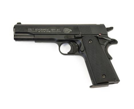 PURCHASER MUST BE 18 YEARS OF AGE OR OVER A Umarex Colt Government 1911 A1 .177 Calibre C02 Pistol, numbered F152454400in mat