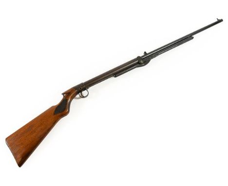 PURCHASER MUST BE 18 YEARS OF AGE OR OVER A BSA .22 Calibre Under-Lever Air Rifle, numbered S13704, circa 1921, with push-but