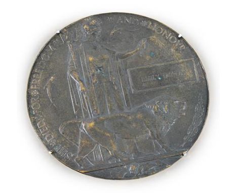 A Rare First World War Memorial Plaque to EMILY DAWES, 2/RES.D/369 Nursing Sister with Queen Alexandra's Imperial Military Nu