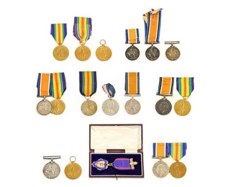 A First World War Pair, awarded to 2934 PTE.G.(George) WOOD. YORK.HRS., comprising British War Medal and Victory Medal, toget