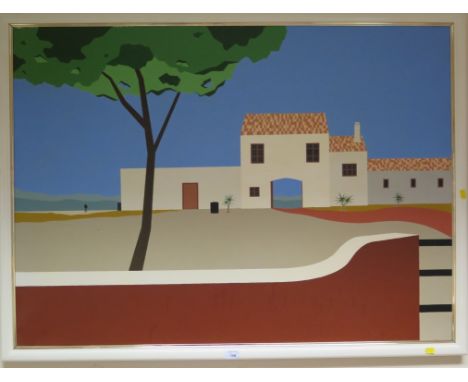 Aart van Krissel? No 5 The Gate House Oil on canvas Signed indistinctly and inscribed verso 80cm x 111cm