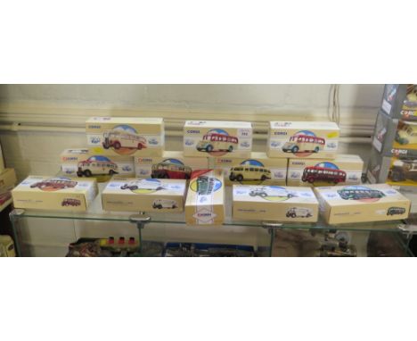 Corgi Classics: Twelve single-deck buses including A.E.C. Regal Western Welsh in original boxes (12)