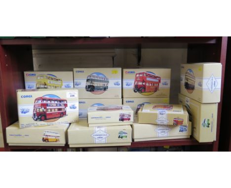 Corgi Buses: Twelve Guy Arabs, two A.E.C. in original boxes (14)