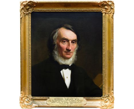 NORMAN MACBETH ARSA (SCOTTISH, 1821-1888),
PORTRAIT OF DR ROBERT OMOND
oil on canvas
60cm x 50cm
Original frame
Presentation 