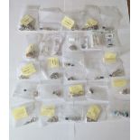(41) Silver necklaces with pendants