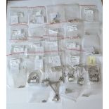 (126) Plain silver necklaces
