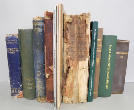 A collection of books about Nottingham and Nottinghamshire comprising The Post Office Directory 1876, Nottingham Date Book 17