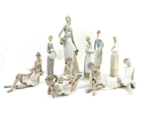 Collection of Nao figures, to include ballerinas (17).       