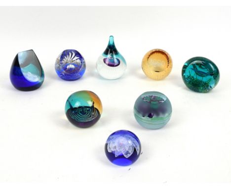 Collection of eight boxed Caithness glass paperweights (8).       