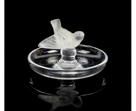 Lalique Bird ring dish with original box, Clarice Cliff cake plates and Suzi Cooper bowls, Lladro figure and carriage clock. 