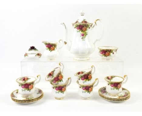 Royal Albert  Old Country Rose  tea set, pair of Hummel figure bookends and a pair of Masons  Double Landscape  china vases. 