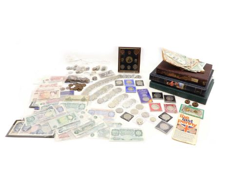 Coins, Great Britain &amp; World, a collection of assorted coins including bronze Heaton and Kings Norton MInt examples, an a