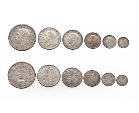 Coins, Great Britain, George V (1910-1936), Proof Set, 1927, comprising Crown to Threepence, in cardboard case of issue, AUNC