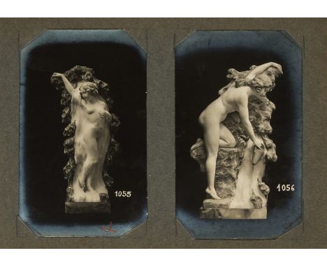 NO RESERVE Alabaster figures.- Comptoir Italien d'Importation, album with 53 original gelatine photographs of alabaster, meta