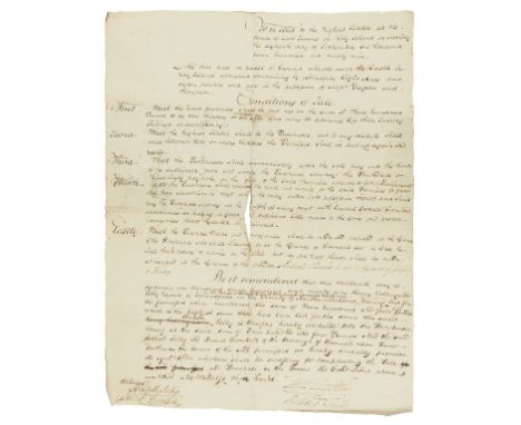 NO RESERVE The Holy Island of Lindisfarne.- Abstract of Title Deeds of a piece or parcel of Land situate in Holy Island the p