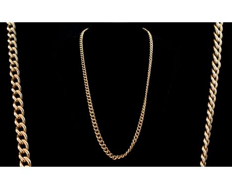 Victorian Period 1837 - 1901 Superb Quality 9ct Gold Long Albert Chain, Excellent Clasp. All Links Marked for 9.375. Excellen