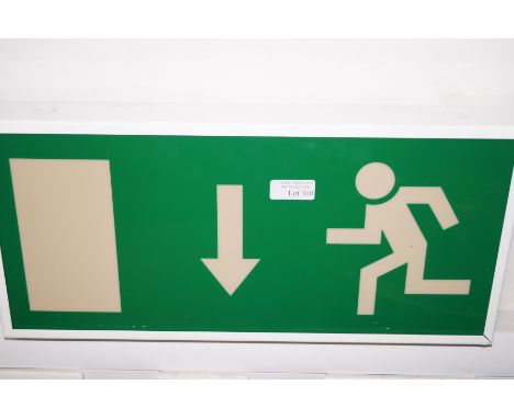 Light up emergency sign