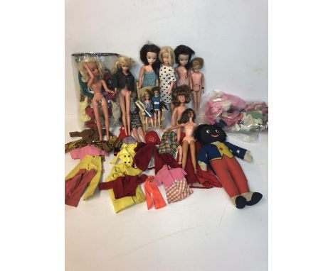Vintage Dolls- includes Barbie, Sindy, Tressy, Topper Dawn; clothes and accessories including Patch Brownie uniform (qty)