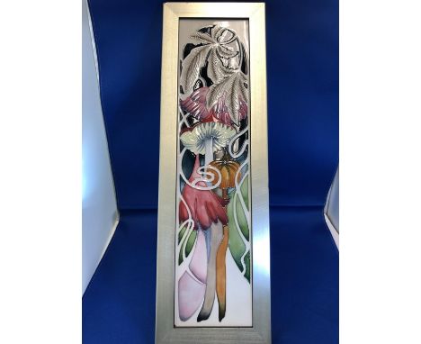Vicky Lovatt for Moorcroft Pottery - Waxcup Wonders, pattern plaque [PLQ4], from the Legacy Collection, tubelined with mushro