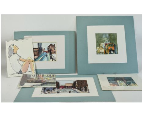 Modern Lacquered Print, Horse And Dog At The Side of An Estate, Moulded Swept Gilt Frame, Overall Size 25x29 Inches