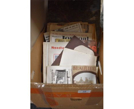A selection of emphemera and brochures including Claude Monet