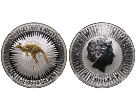 AUSTRALIA. Elizabeth II, 1952-2022. Silver 1 Dollar, 2016 P. Perth Mint. Silver Kangaroo Series.Obv: ELIZABETH II AUSTRALIA 1