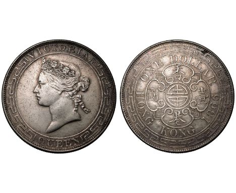 HONG KONG. Victoria, 1842-1901. Silver 1 Dollar, 1866. Hong Kong Mint. Minted at the Hong Kong Mint, and was in use from 1866