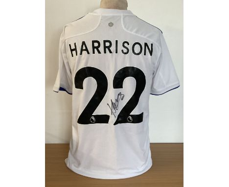 Football. Jack Harrison Signed Leeds Utd replica home shirt UK size M. Signed on reverse. Tags. Good condition. All autograph